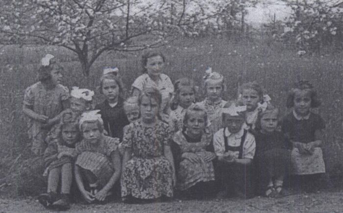 Mysłakowice 1955 rok. Przedszkolaki 