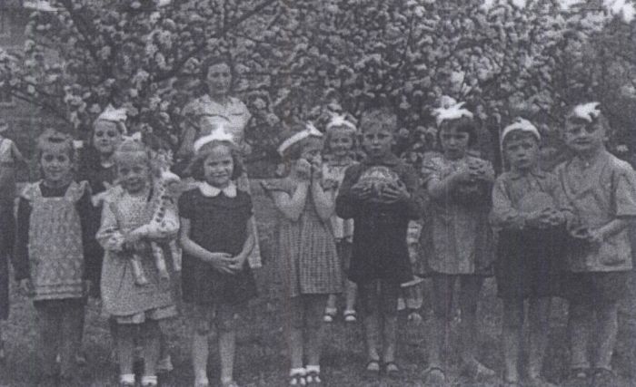 Mysłakowice 1954 rok. Przedszkolaki 