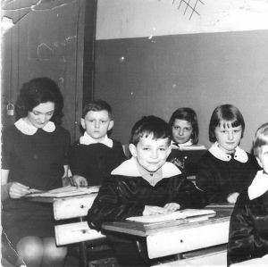 1967 r. Lekcja języka polskiego. z Panią Marią Woźniak.