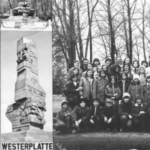 1976r. - wycieczka na Westerplatte, op. J.Cukiernik, D. Nowalińska, Cz. Janus