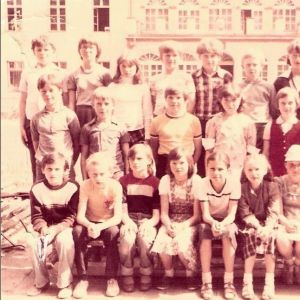 Mysłakowice, szkoła podstawowa. 1980 r. ucz. kl.4 z Panią D.Nowalińską
