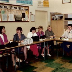 Rada pedagogiczna Szkoły w Mysłakowicach 1994 r.
