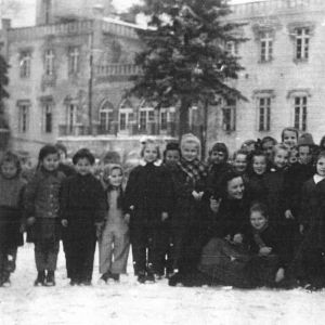 Zima 1959 rok. Szkoła Mysłakowice