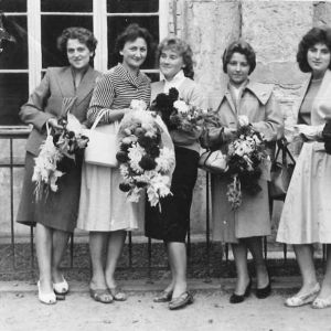 1960 rok. Mysłakowice szkoła. Nauczycielki