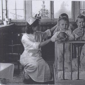 Żłobek w Mysłakowicach ok 1957-1960 rok