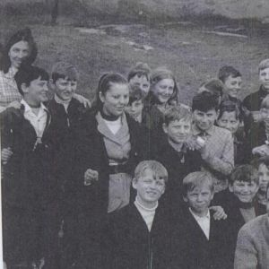 Szkoła w Mysłakowicach. 1970 rok. Wycieczka szkolna do Turoszowa.