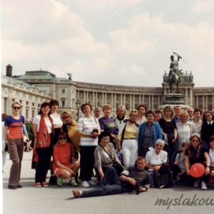 Pracownicy Szkoły w Mysłakowicach w Wiedniu. 1999 rok