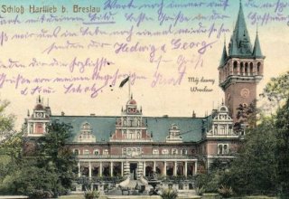 Breslau/Wrocław,  Letni pałac Juliusa Schottl&auml;ndera . Stara poczt&oacute;wka