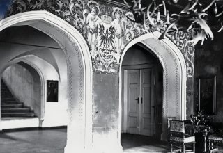 Mysłakowice. Pałac. 1940 r. Fotografia po częściowej renowacji.