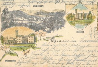 Erdmannsdorf/Mysłakowice ok 1910 r. Stara poczt&oacute;wka
