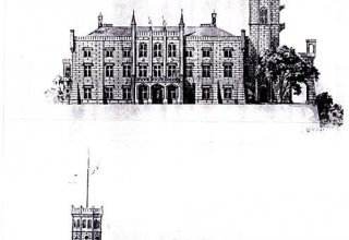 Wizualizacja projektu drugiej przebudowy Pałacu Kr&oacute;lewskiego w Mysłakowice (niem. Erdmannsdorf-Zillerthal), 1840r.