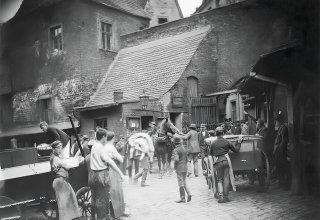 Wroclaw, dawniej Breslau ok 1905 r. Rzeźnia Miejska, obecnie ul. Nowy Świat