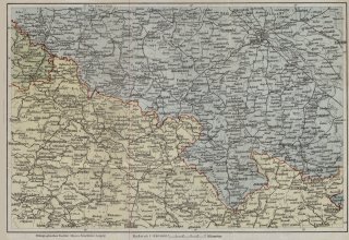 Mapa ok 1940 r. Dolny Śląsk