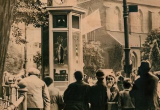 Stara fotografia Breslau/Wroclaw. Kości&oacute;ł Bożego Ciała we Wrocławiu. Pierwsze wzmianki o kościele pojawia się już w 1273 