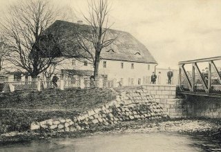 1903 r. Gospoda u Buche, p&oacute;źniej Ośrodek Zdrowia Mysłakowice (niem. Zillerthal-Erdmannsdorf, Erdmannsdorf)