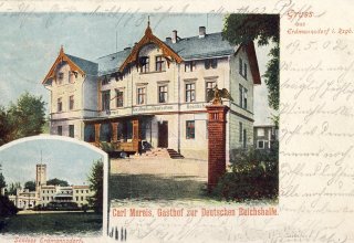 Gospoda Niemiecka. 1902 r. Mysłakowice (niem. Zillerthal-Erdmannsdorf, Erdmannsdorf)