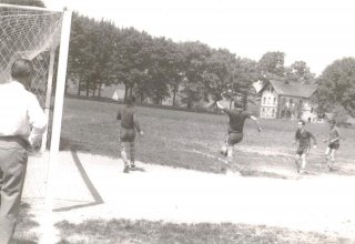 Męcz piłki nożnej. Mysłakowice, prawdopodobnie lata 70-te