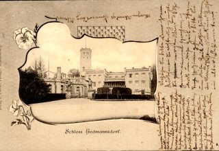 Ciekawa poczt&oacute;wka 1902 rok. Erdmannsdorf (Mysłakowice)