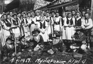 Mysłakowice, szkoła 1951 rok.