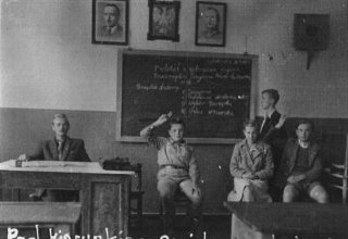 Mysłakowice, szkoła 1950 rok.