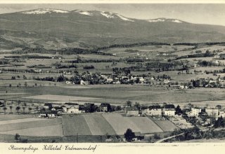 1941 rok,  Mysłakowice (niem. Zillerthal-Erdmannsdorf, Erdmannsdorf), 1914 rok. Panorama wsi