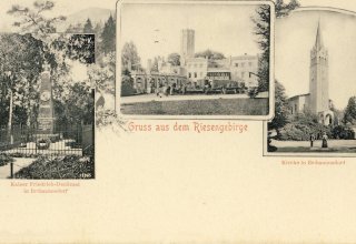 Mysłakowice (niem. Zillerthal-Erdmannsdorf, Erdmannsdorf) 1903 r. Poczt&oacute;wk