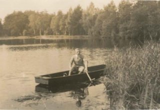Staw w Mysłakowicach ok 1935 rok