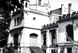 Pałac w Mysłakowicach 1940 rok. Widok od strony południowej. 