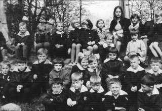 Szkoła w Mysłakowicach. 1968r. kl.III z Panią Anną Gonet