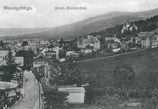Krummh&uuml;bel (Karpacz) ok 1920. obecnie ul. Konstytucji 3-maja