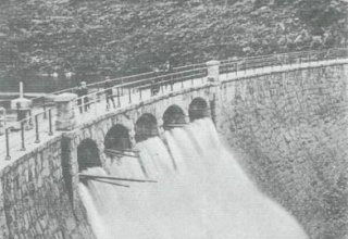  Krummh&uuml;bel (Karpacz) 1910 rok. Wodospad na Łomnicy