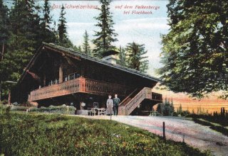 (Schweizerei) Karpniki (niem. Fischbach), ok 1925 rok. Obecnie schronisko PTTK &bdquo;Szwajcarka&rdquo; 