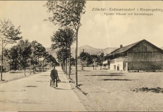 Mysłakowice (niem. Zillerthal-Erdmannsdorf, Erdmannsdorf). Koniec XIX wieku. Obecnie ul. Daszyńskiego 