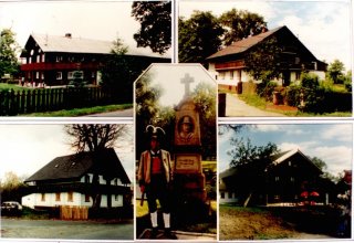 Mysłakowice, poczt&oacute;wka-składanka. Koniec lat 90-tych.