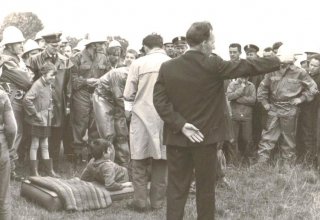 Ćwiczenia Obrony Cywilnej DZPLn "Orzeł", Mysłakowice. ok 1970 ok