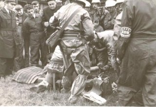 Ćwiczenia Obrony Cywilnej DZPLn "Orzeł", Mysłakowice. ok 1970 ok