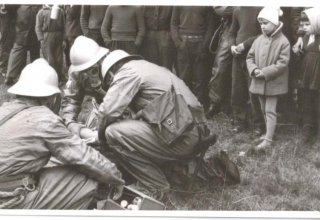 Ćwiczenia Obrony Cywilnej DZPLn "Orzeł", Mysłakowice. ok 1970 ok