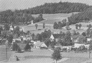 Poczt&oacute;wka z 1940 roku. Bukowiec (niem. Buchwald, czes. Bukovn&iacute;k)