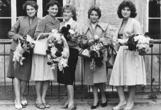 1960 rok. Mysłakowice szkoła. Nauczycielki