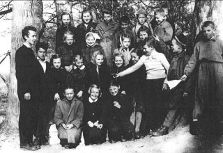 Klasa V, szkoła w Mysłakowicach. Lata 60-te