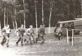 Zawody strażackie. Mysłakowice. Lata 60-te