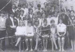 Szkoła w Mysłakowicach. Klasa VII. 1965 rok
