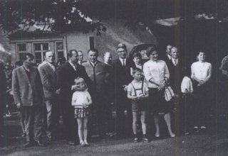 Święto Pracy 1968 rok. Pracownicy DZPLn "Orzeł" Mysłakowice 