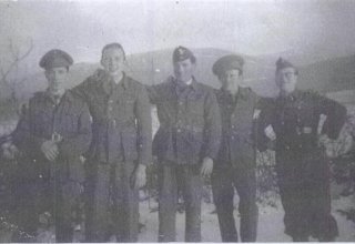 Jeńcy wojenni. Karpacz 1945 rok