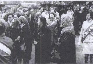 Święto Pracy 1974 rok. Pracownicy DZPLn "Orzeł" 