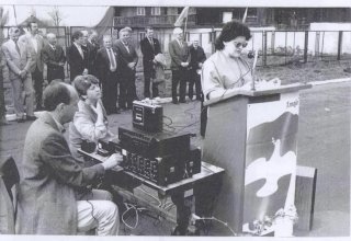 Święto Pracy. 1989 rok. Mysłakowice 