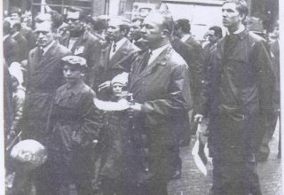 Pracownicy DZPLn "Orzeł" Mysłakowice. Święto Pracy 1972 rok. 