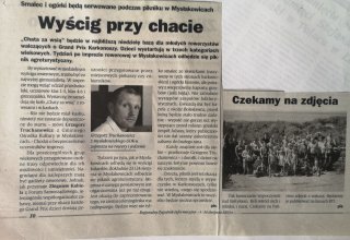 Informacja prasowa o "Gran Prix Karkonosze" - organizator GOK Mysłakowice. 2003 rok