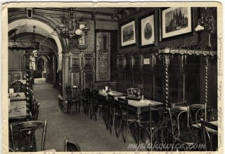 Breslau, Wrocław. Piwiarnia Conrada Kisslinga, zał. 1835 przy Junkernstrasse (ob. ul. Ofiar Oświęcimskich). Foto datowane 1930 r