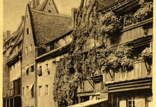 Breslau, Wrocław - Stare Miasto. Ulica Oława Białosk&oacute;rnicza (nie istnieje). Dawniej: Alte Ohle. 1915 rok.